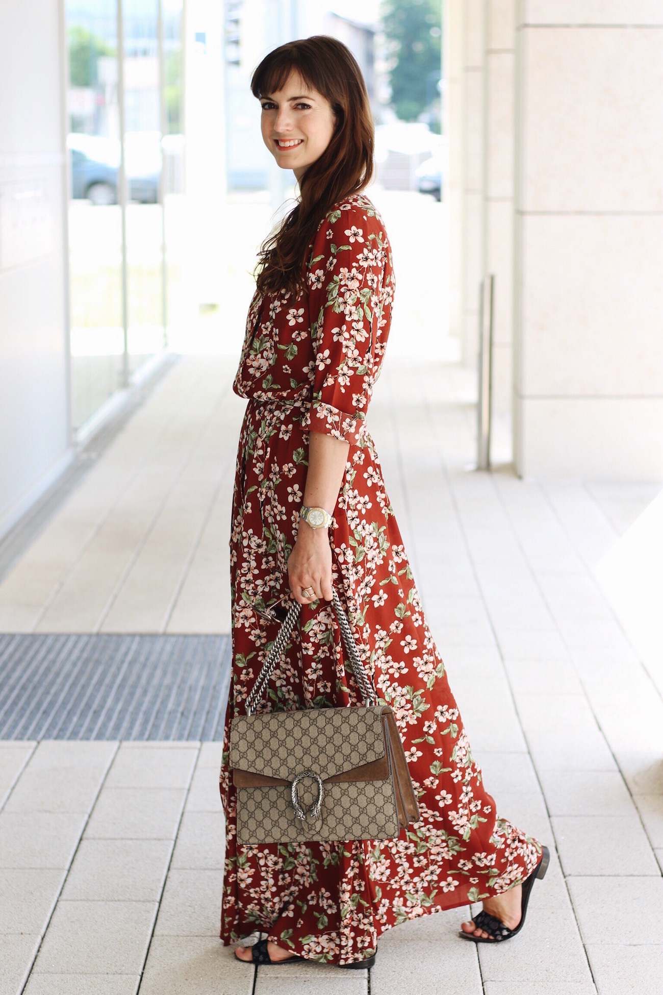 Maxikleid-Gucci-Dionysus-Bag-Mint-and-Berry-Outfit-Fashionpost-Modeblog-Ootd-Outfitpost-Blog