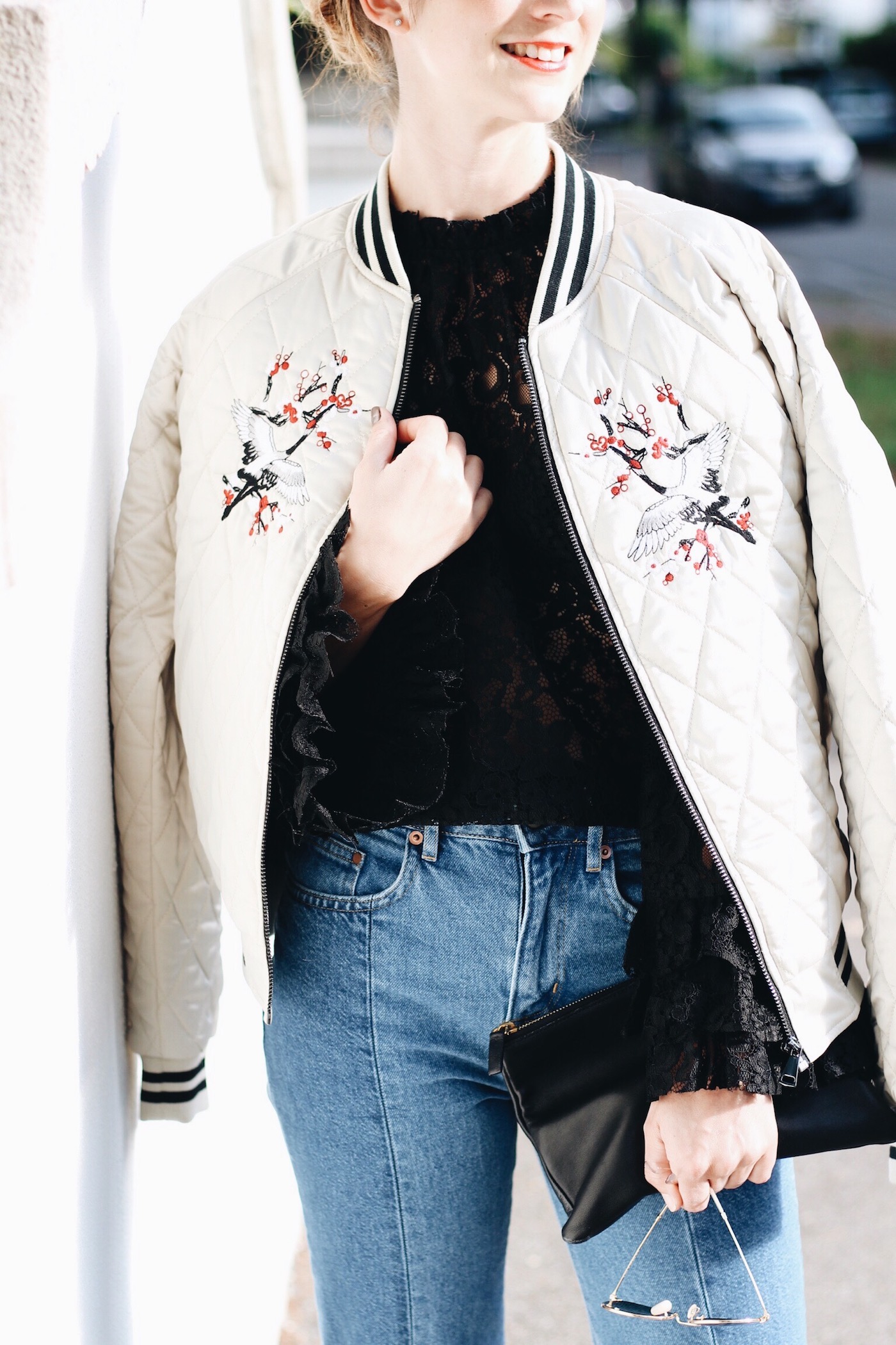Der Modetrend Bomberjacke kombiniert für meinen Modeblog